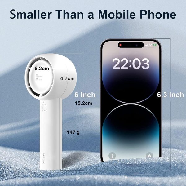 Jisulife Official Store Malaysia FA42 Portable Handheld Turbo Bladess Handheld Fan