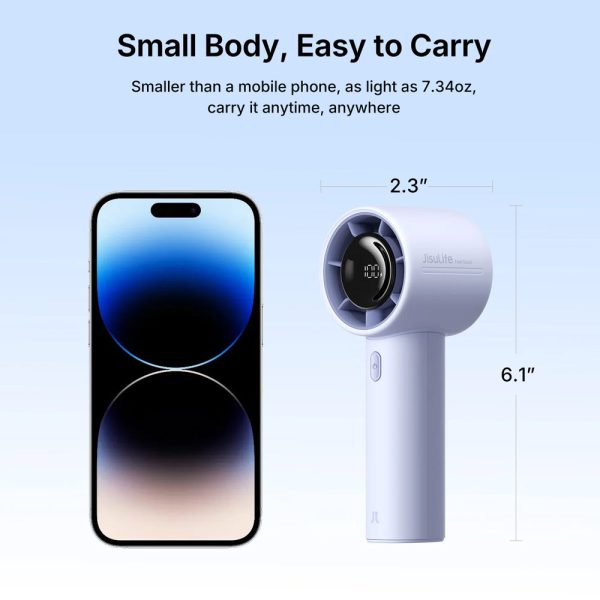Jisulife Official Store Malaysia Life10S LED Display Portable Handheld Fan