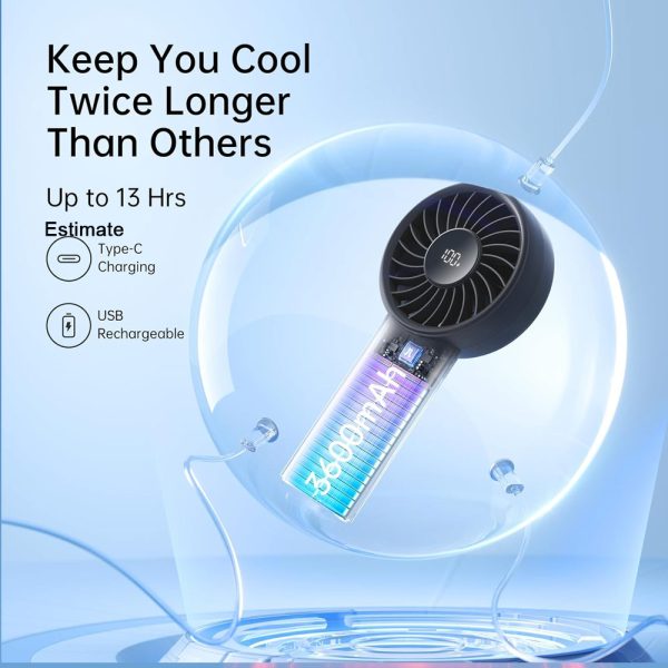 Jisulife Official Store Malaysia Life4 Portable Handheld Fan