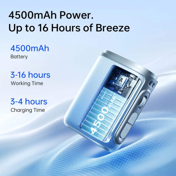 Jisulife Official Store Malaysia Life5 Portable Rechargeable 100 Speed Control Neck Fan Hang Fan