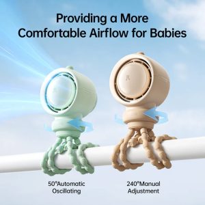 Jisulife Official Store Malaysia Life2S Portable Baby Stoller Fan