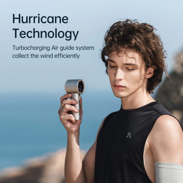 Jisulife Official Store Malaysia Portable Aluminum Body Handheld Fan 100 Speed Control