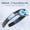 Jisulife Official Store Malaysia Portable Rechargable 100 Speed Control Neck Fan