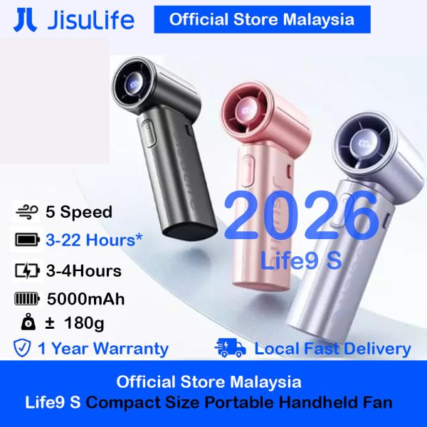 Jisulife Life9S LED compact size mini fan Official Store Malaysia