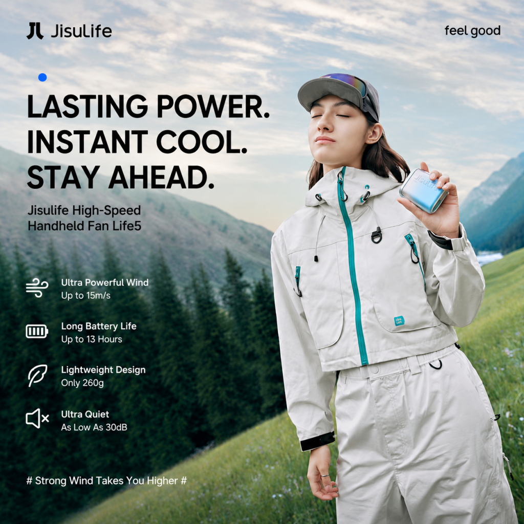 Jisulife Official Life 5 Portable Neck Fan