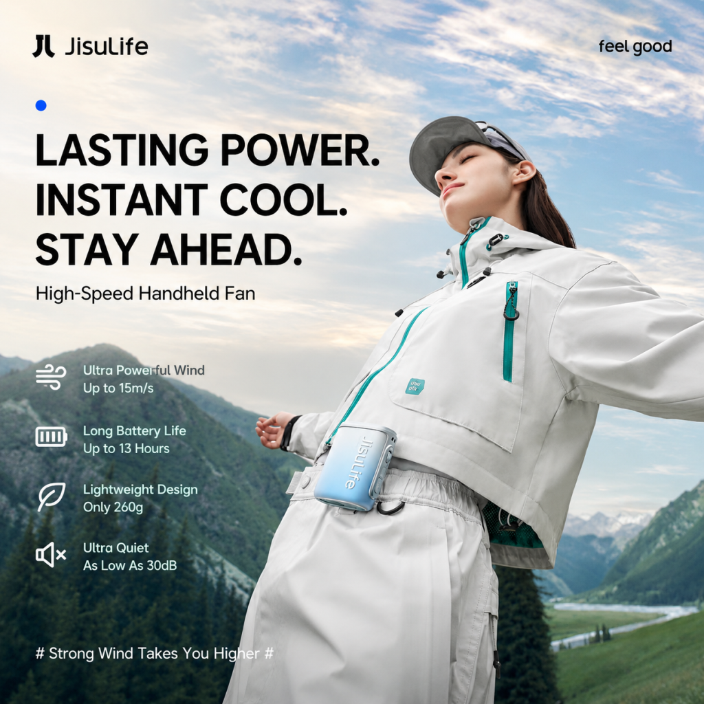 Jisulife Official Life 5 Portable Neck Fan