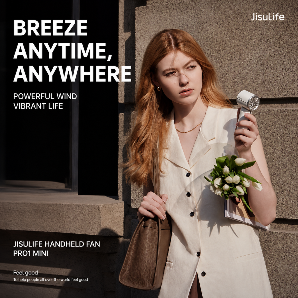 Jisulife Official Malaysia Pro1 Mini Portable Handheld Fan