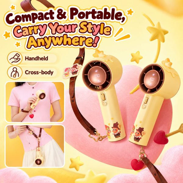 JISULIFE X POPMART X Twinkle Series Handheld Fan Gift Box | 100-Speed Portable Turbo Fan 9m/s | Limited Edition Set